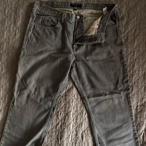 Men Banana Republic Gray Denim Straight Jeans Sz38